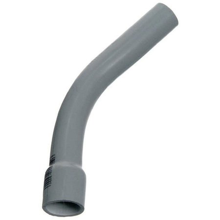 CARLON Conduit Elbow, 45 deg Angle, PVC, Gray UA7AKB-CAR